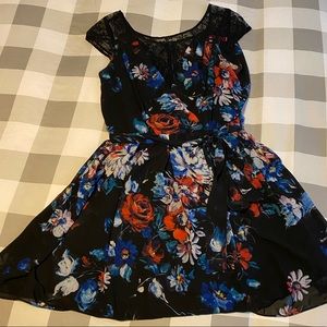 Betsey Johnson Lace and Floral Cocktail Dress
